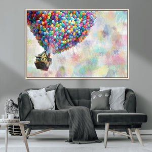 Up Pixar Poster, Look Up Pixar Wall Art, Up Pixar Canvas,