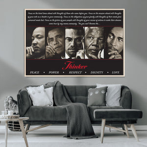 Thinkers of Wall Art Canvas Print - Inspirational Wall Art