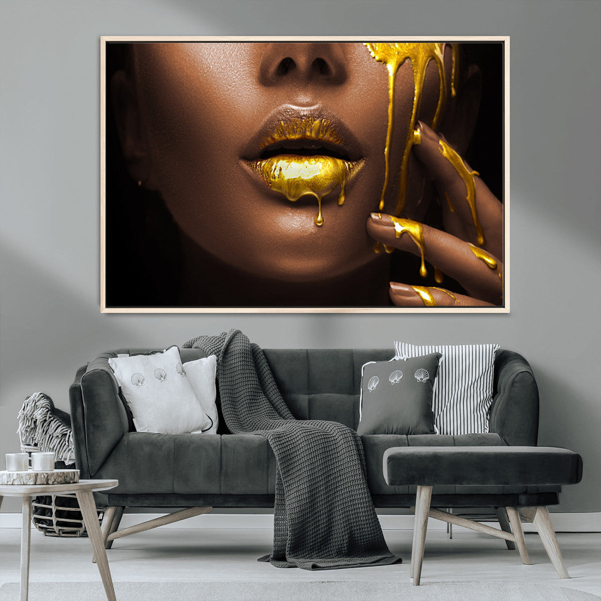 African American Art Black Woman Canvas Print, African Wall