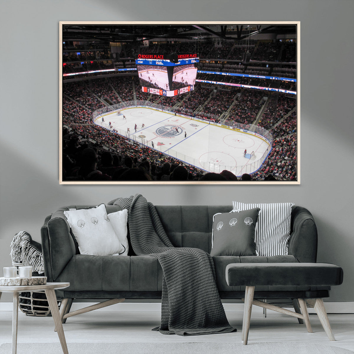 Rogers Place Edmonton Oilers Ice Hockey Stadium Wall Art,