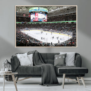 Sharks Arena Blackhawks Sharks Ice Hockey Stadium Wall Art