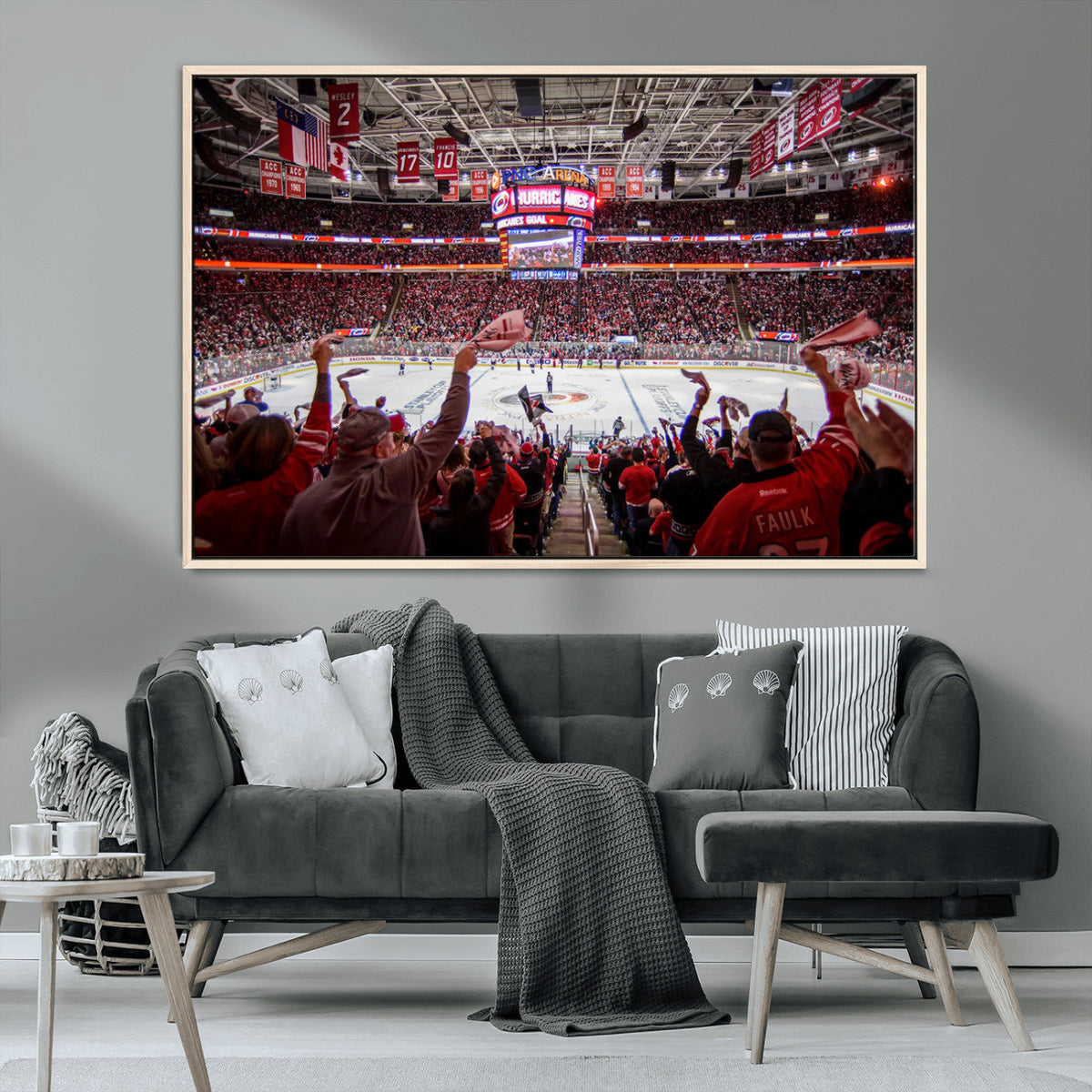 Carolina Hurricanes Ice Hockey Stadium Wall Art, Carolina