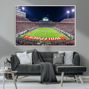 NC State Wolfpack Canvas Print - Raleigh Carter-Finley