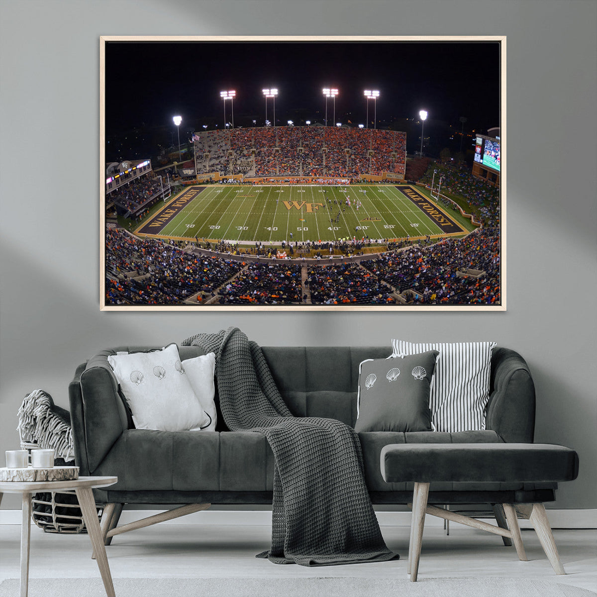 Demon Deacons Print Canvas, Football Team Print -