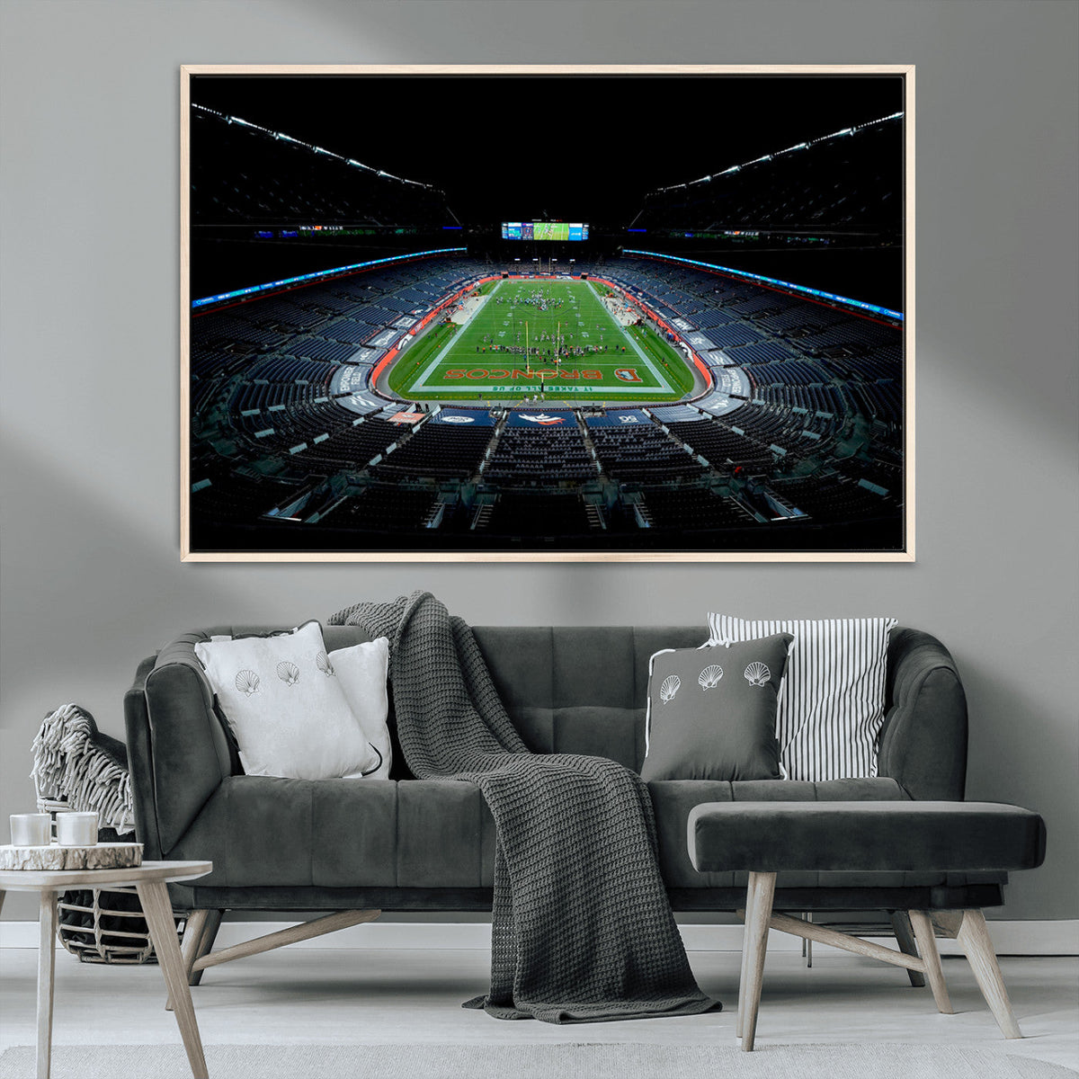 Denver Broncos Football Team Print Canvas- Denver Empower