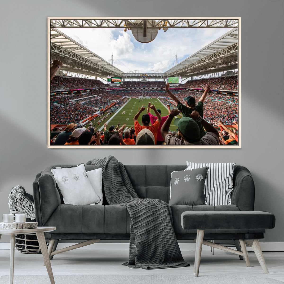 Miami Hurricanes Football Team Wall Art Print - Miami Hard