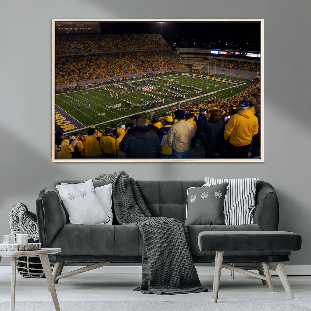 West Virginia Uni Mountaineers Football Team Print - Milan