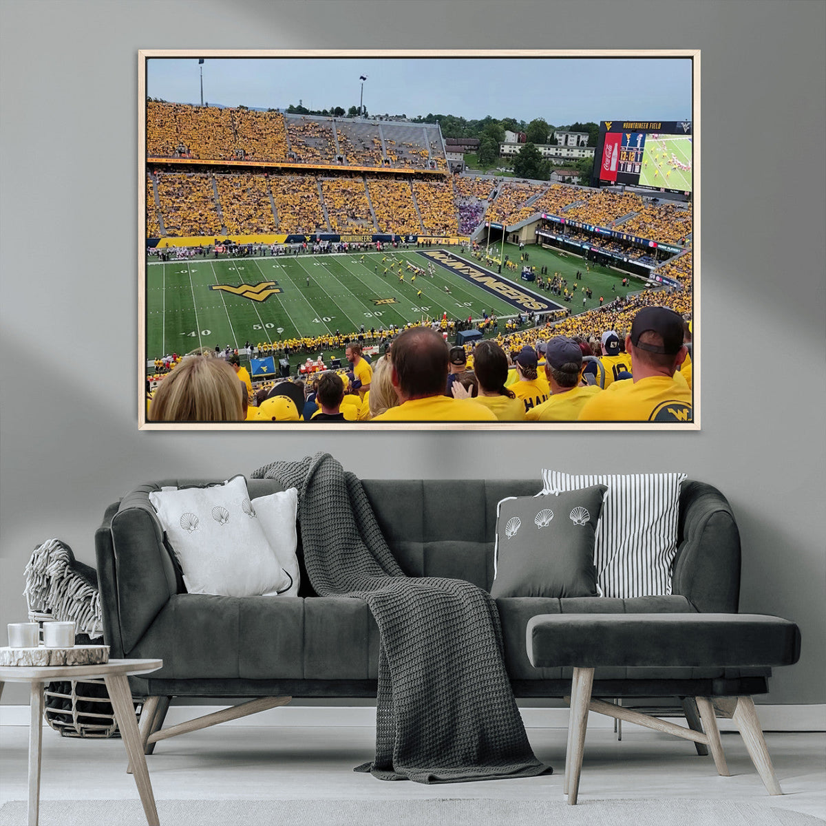 Puskar Stadium Canvas Print Wall Art - Morgantown Print -