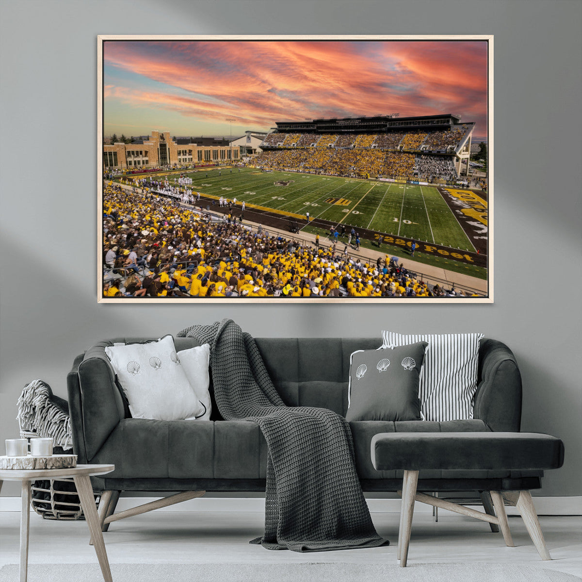 University of Wyoming Cowboys Football Team Print - Laramie