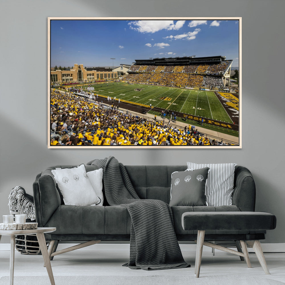 University of Wyoming Cowboys Football Team Print - Laramie
