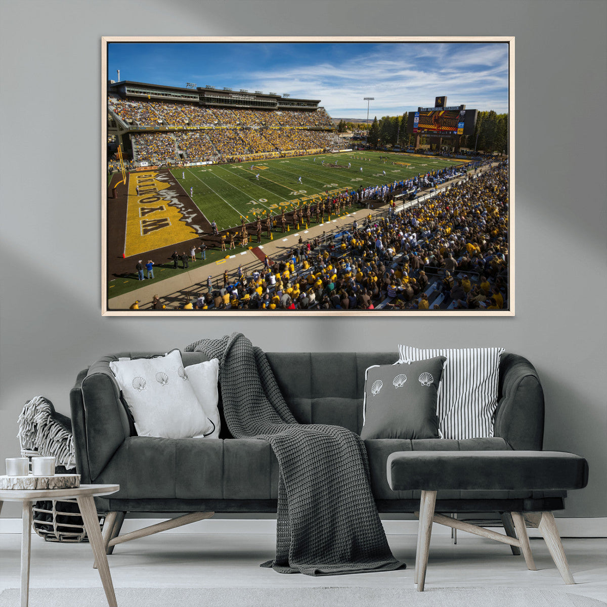 University of Wyoming Cowboys Football Team Print - Laramie