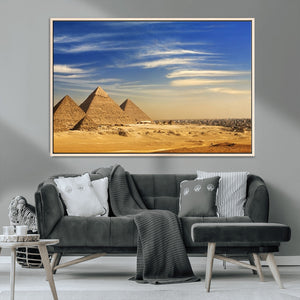 Majestic Ancient Wonders Wall Art Canvas Print – Golden