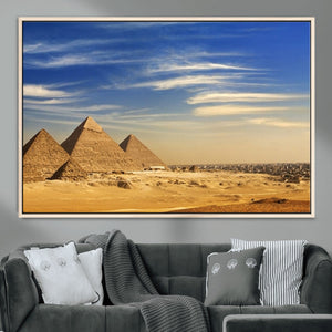 Majestic Ancient Wonders Wall Art Canvas Print – Golden
