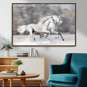 The White Horses Wall Art, Framed White Horses Wall Art