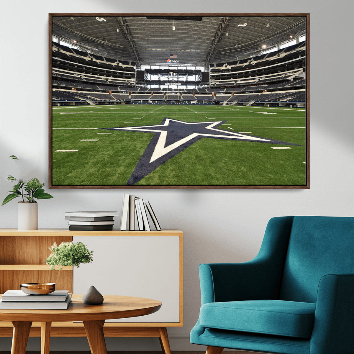 Dallas Cowboys Football Team Print - Arlington AT&T Stadium