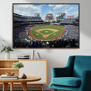 New York Mets Baseball Team Print - Citi Field Stadium Wall