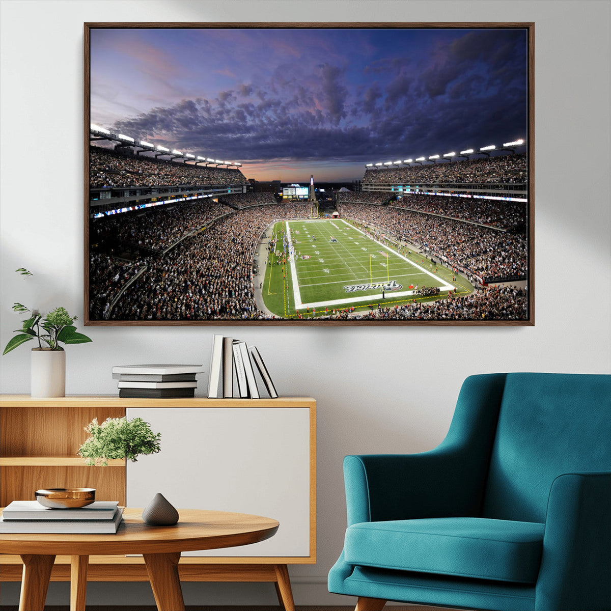 New England Patriots Football Team Print - Foxborough