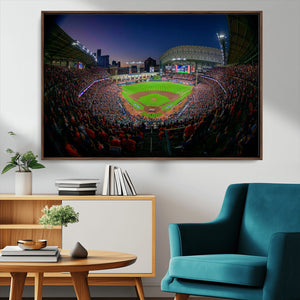 Houston Astros Baseball Print Canvas - Houston Minute Maid