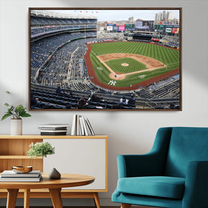 New York Yankees Baseball Team Print - Yankee Stadium Wall