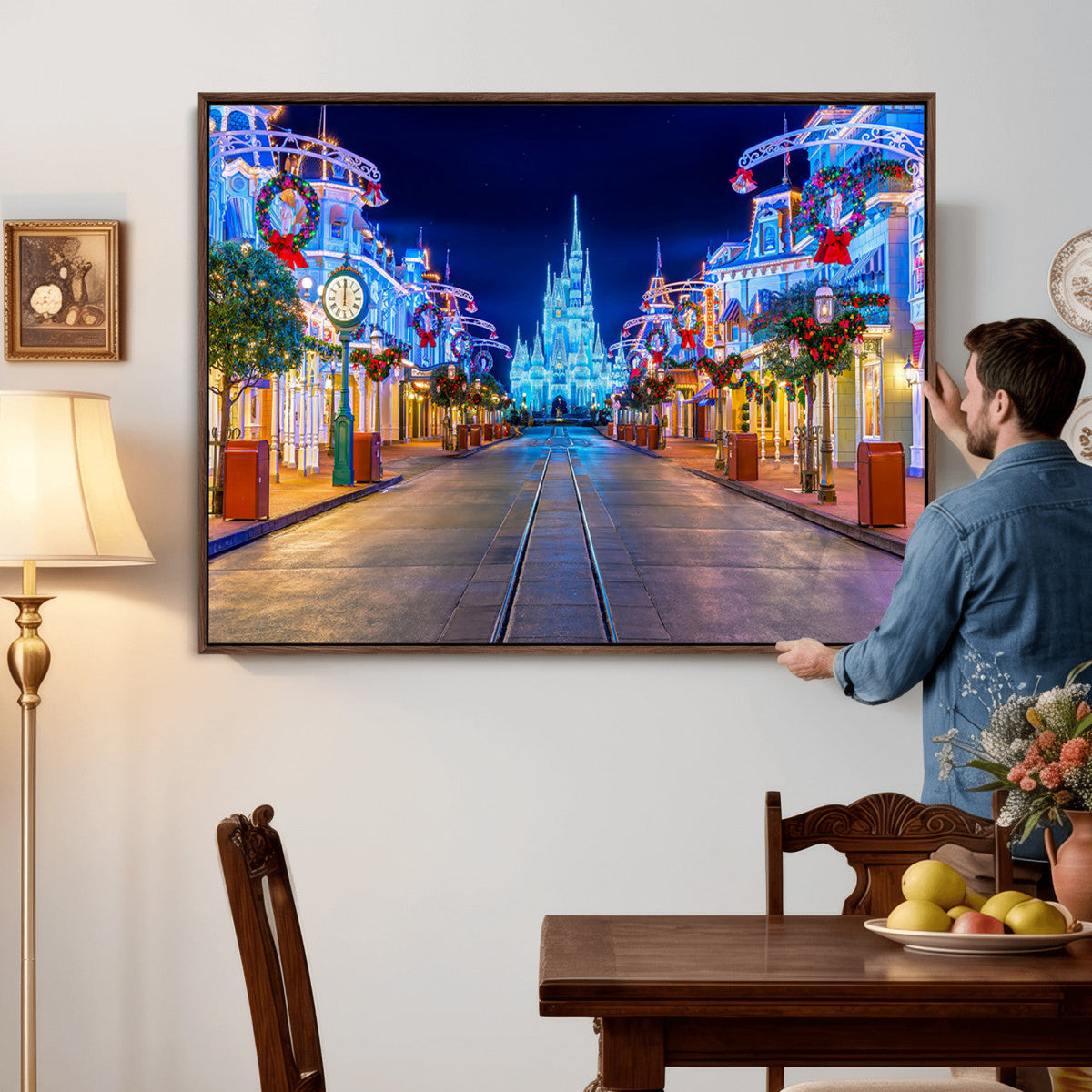Disney Wall Art | Castle Large Wall Art Disney Magic Kingdom