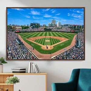 Wrigley Field Baseball Stadium Canvas Wall Art – Packed