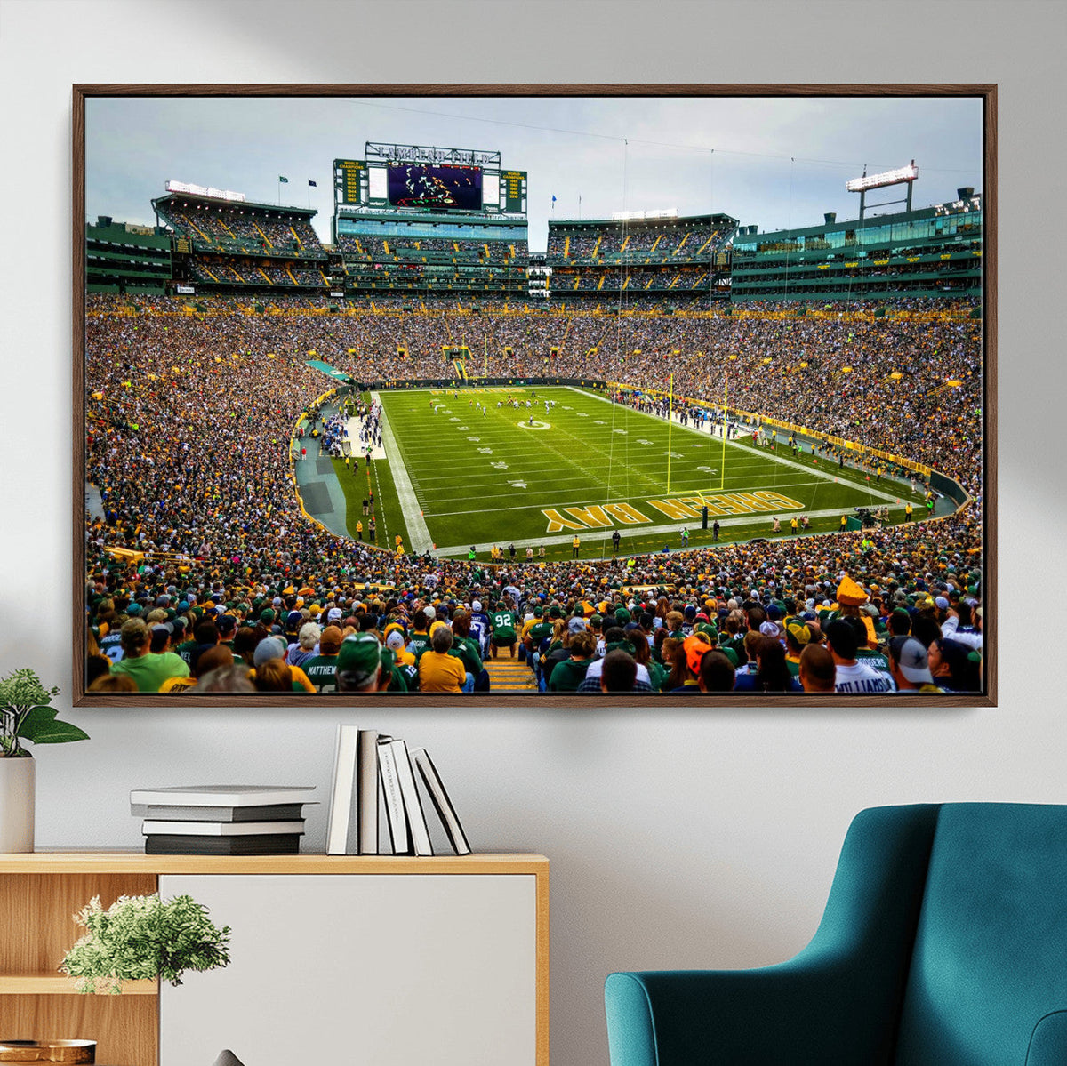 Green Bay Packers Lambeau Field Stadium Wall Art Canvas