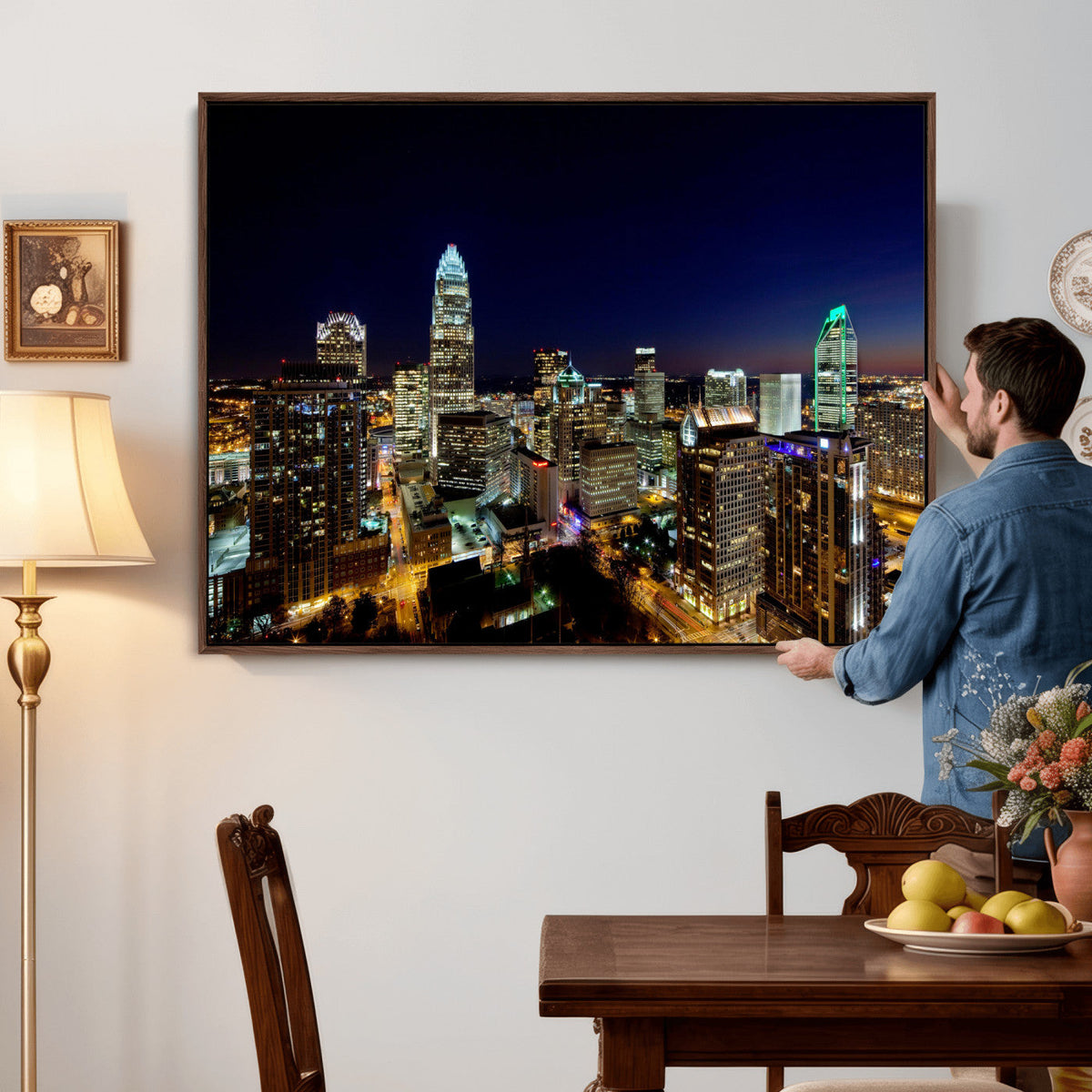 Atlanta Skyline Wall Art Canvas Print – Modern Cityscape