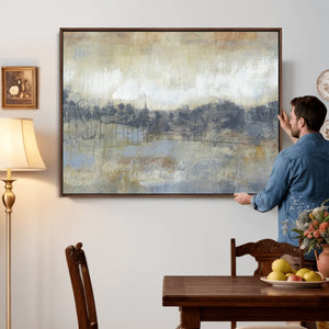 Abstract Neutral Landscape Painting Wall Art