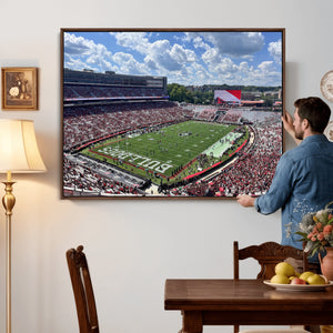 Georgia Bulldogs Stadium Wall Art Canvas Print, Sanford
