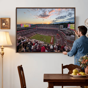 Donald W. Reynolds Razorback Stadium Wall Art Canvas Print –