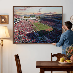 Donald W. Reynolds Razorback Stadium Wall Art Canvas Print –