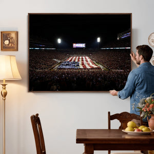 Oklahoma Memorial Stadium Wall Art Canvas Print – Oklahoma