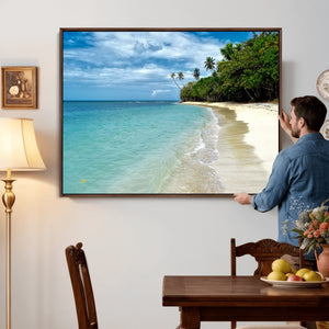 Puerto Rico Beach Paradise Wall Art – Tropical Coastal Print