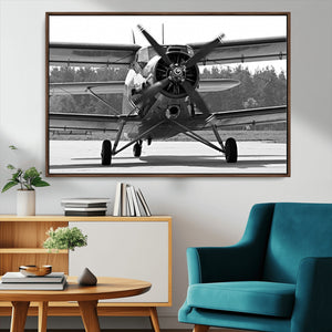 Wall Art Old War Plane Canvas Print