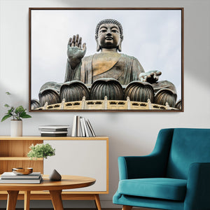 Buddha Statue Wall Art Canvas Print