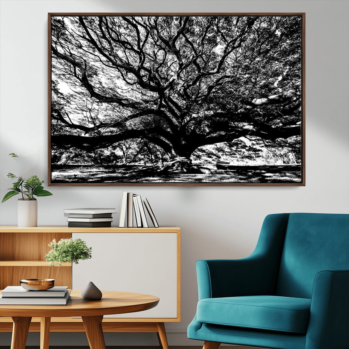 Mighty Angel Oak Wall Art | Angel Oak Tree Art Print