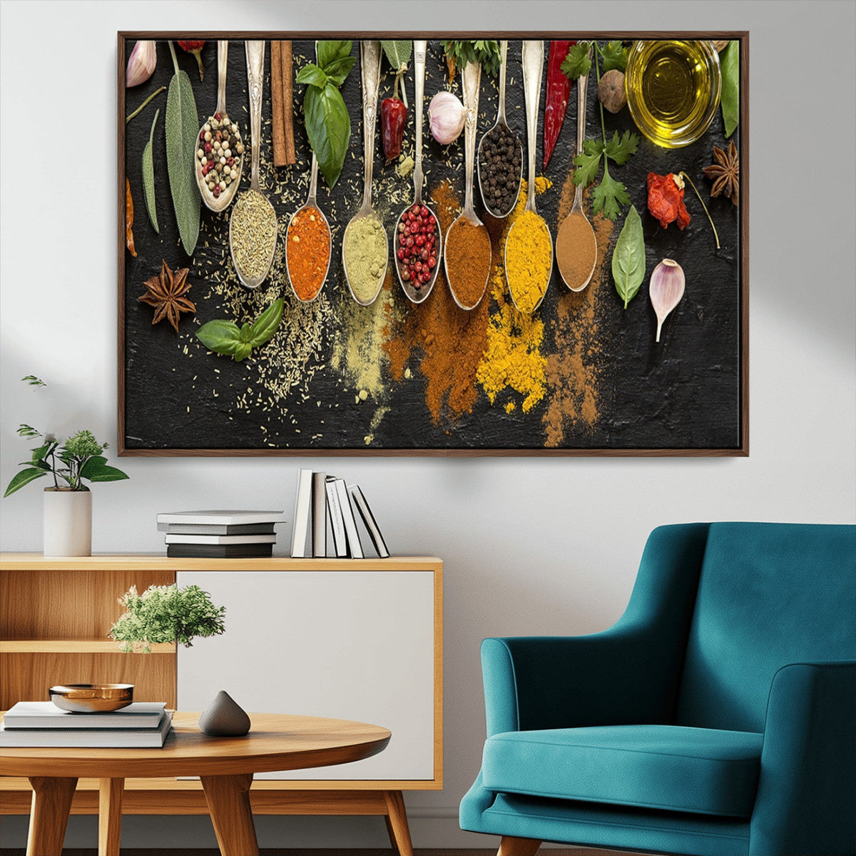 Kitchen Spice Wall Art Canvas Print