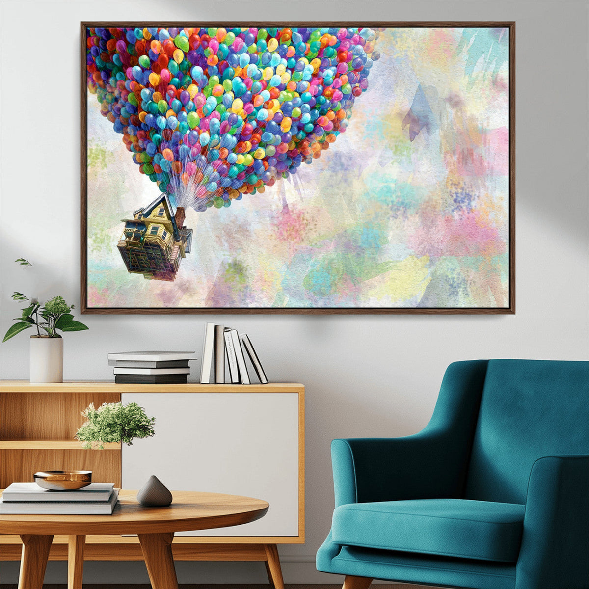 Up Pixar Poster, Look Up Pixar Wall Art, Up Pixar Canvas,