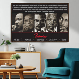 Thinkers of Wall Art Canvas Print - Inspirational Wall Art