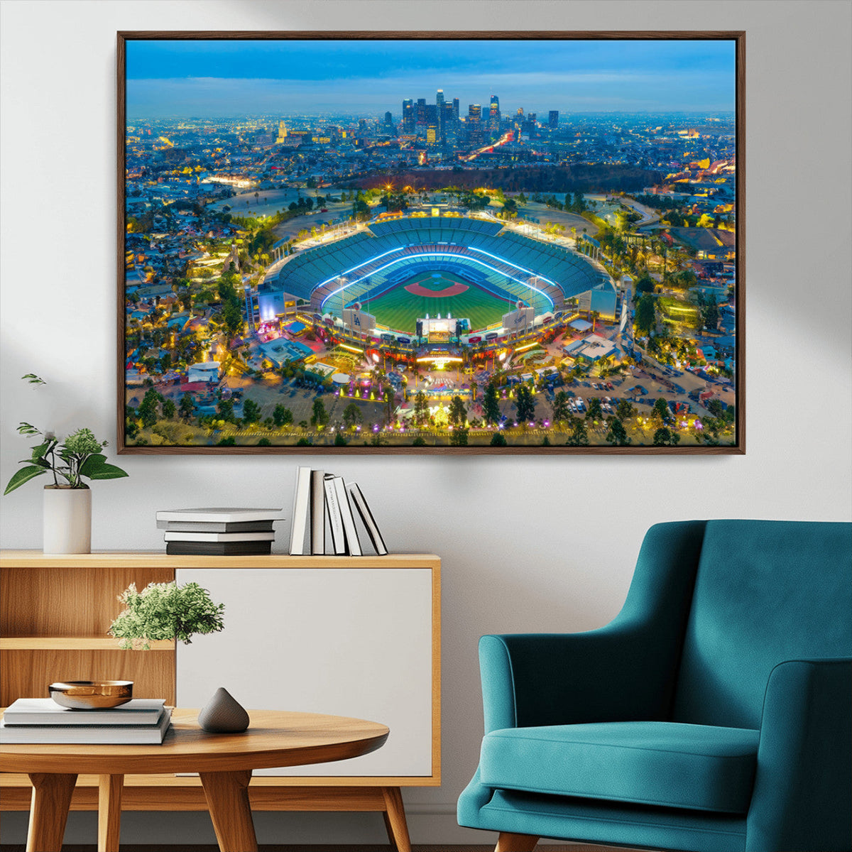 Los Angeles Dodgers Wall Art Canvas, Dodger Stadium Wall Art