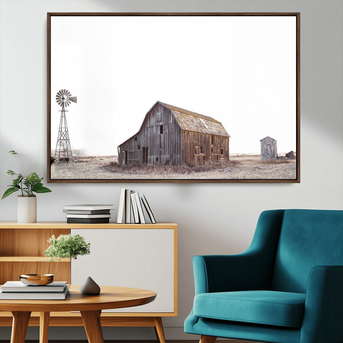 Set of 3 Rustic Farmhouse Wall Art Prints – Country Barn,