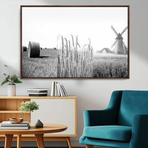 Vintage Farmhouse Black and White Triptych Wall Art – Giclee