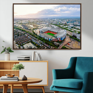 Old Trafford Manchester United Stadium Wall Art Canvas Print