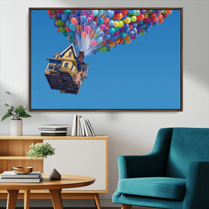 Carl Fredricksen, Up Movie Wall Art, Balloons Wall Art, Air
