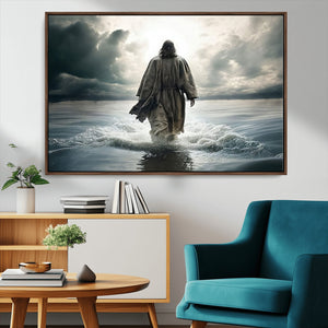 Jesus Walking on Water Wall Art | Canvas Print | Ready to