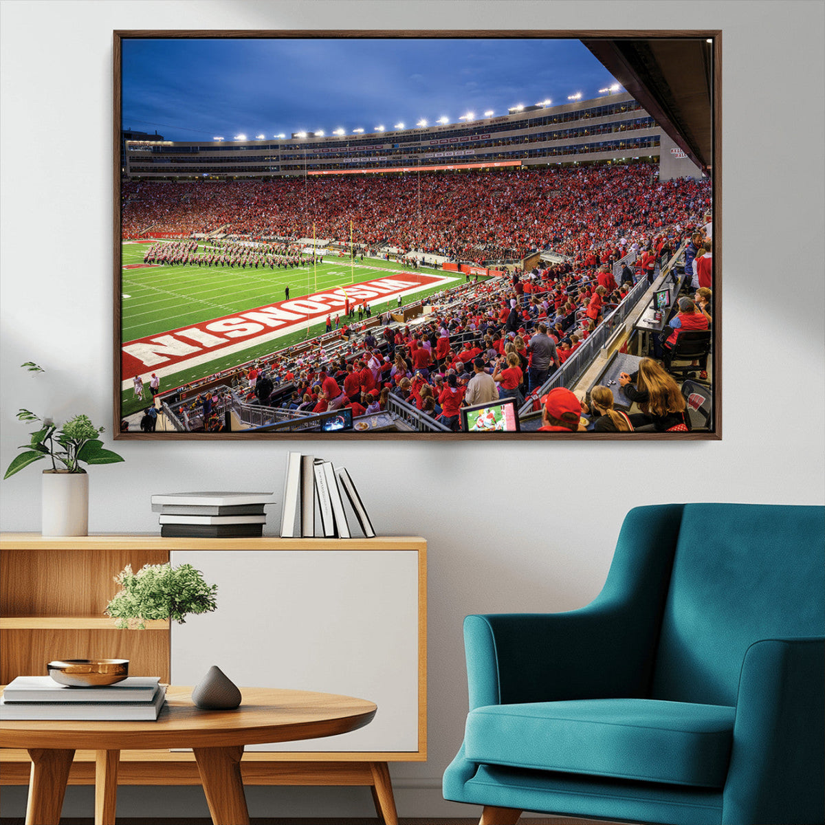Wisconsin Badgers Football Team Print - Madison Camp Randall