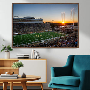 Demon Deacons Football Team Print Canvas- Winston-Salem