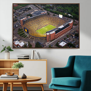 University of Michigan Wolverines Football Team Print - Ann