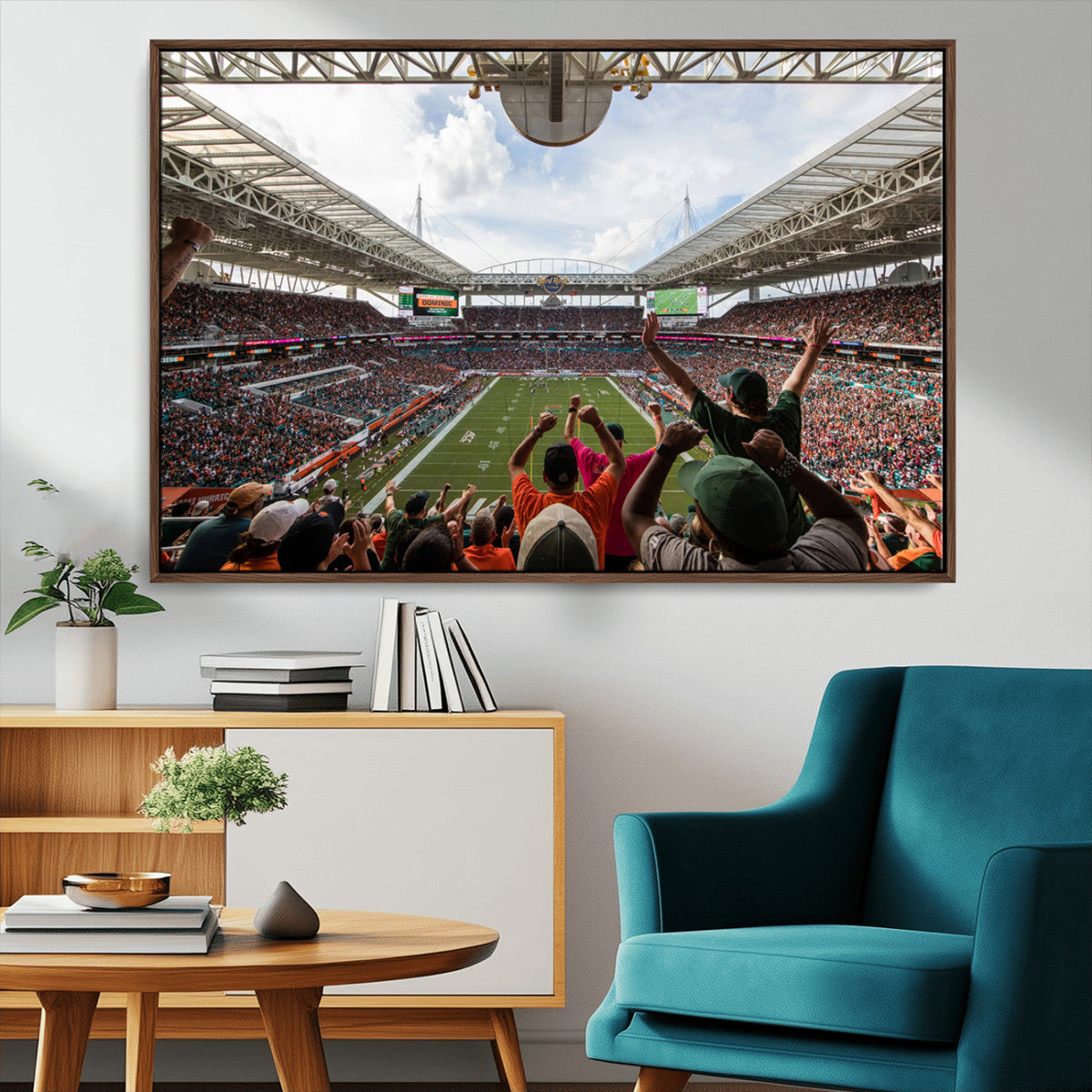 Miami Hurricanes Football Team Wall Art Print - Miami Hard