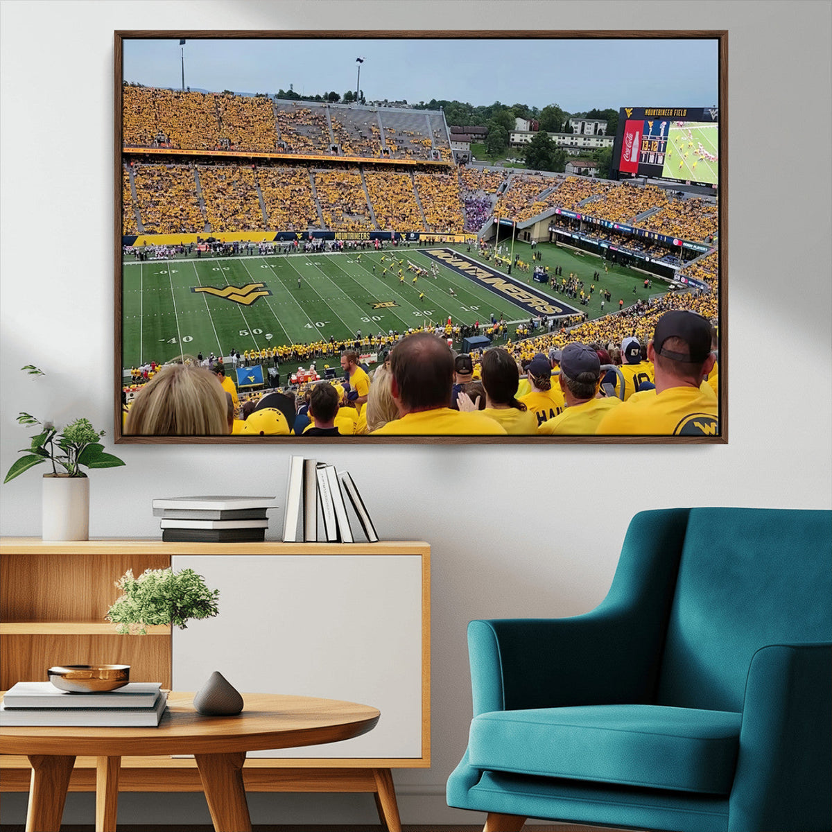 Puskar Stadium Canvas Print Wall Art - Morgantown Print -